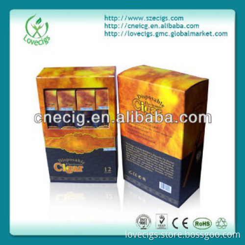 elegant packing transparent tube disposable e cigar 2400 puffs